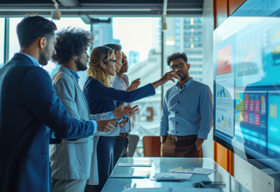 Process safety team reviewing PHA results to support LOPA decision making